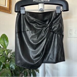 Asos Faux Leather mini Dress Sz 10/M Black